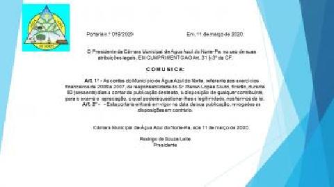 Portaria Nº 018/2020 Portaria Nº 018/2020
