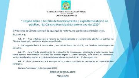 Portaria Nº 017/2020 Portaria Nº 017/2020